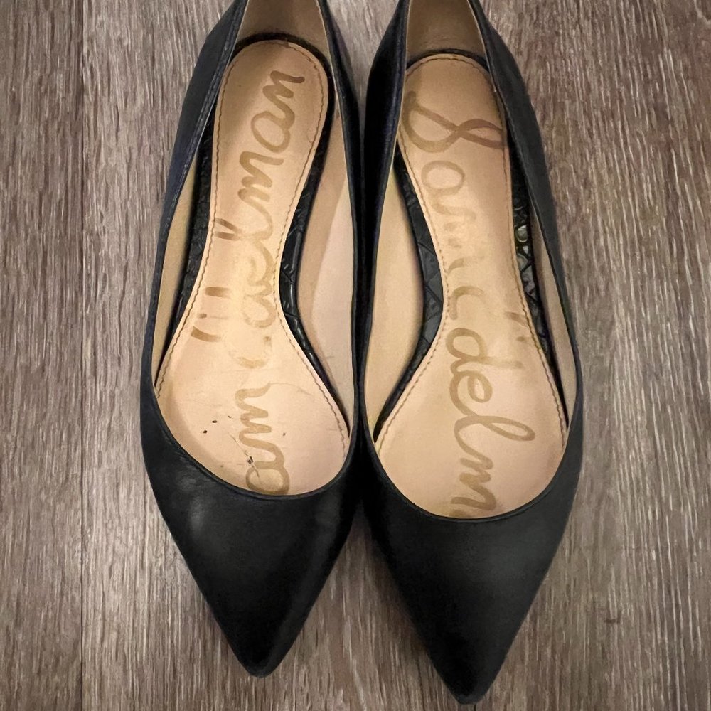 Size 6 Sam Edleman Black Flats